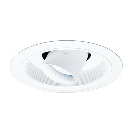 Product image for 6" Adjustable Cylinder Spotlight Baffle Trim - White w/ White Baffle