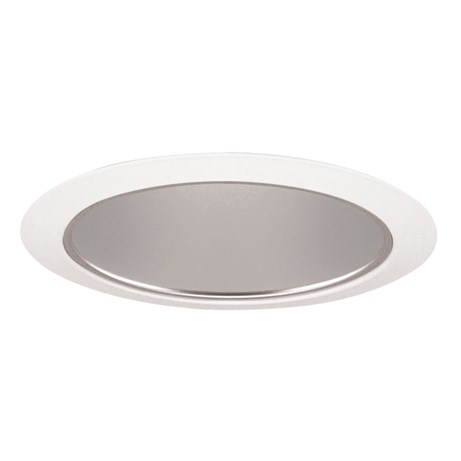 6" Downlight Tapered Cone Trim - White w/ Haze Cone