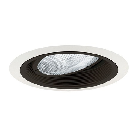 Product image for 6" Adjustbale Gimbal Ring Baffle Trim - White w/ White Baffle