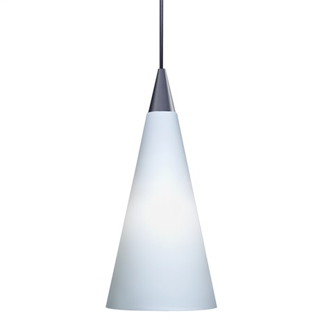 Juno LED Decorative Pendant Kit – Tall Cone Glass Shade