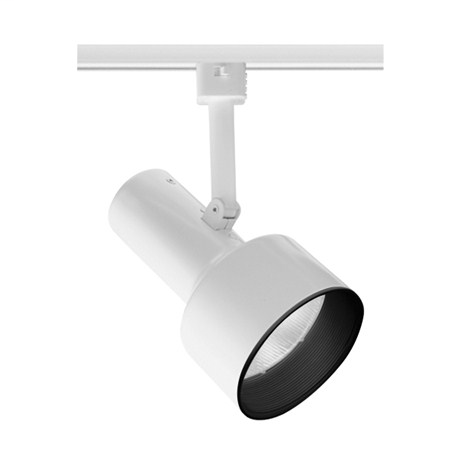 Product image for Trac-Master Step Cylinder BR30/PAR30L Track Head - White w/ White Baffle