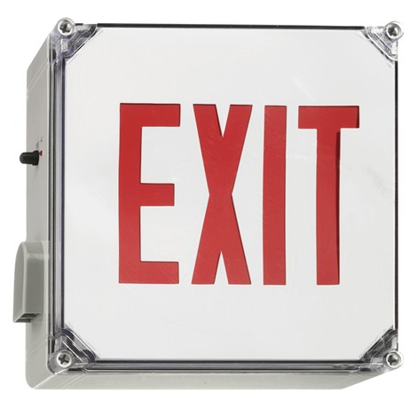 NaviLite Exit Sign NXW Series Wet Location LED