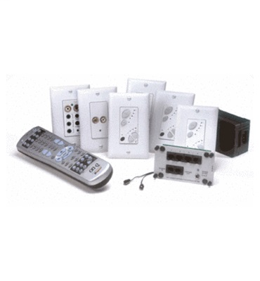 lyriQ Single Source, 4 Zone Kit with Flush Mount Inputs, White