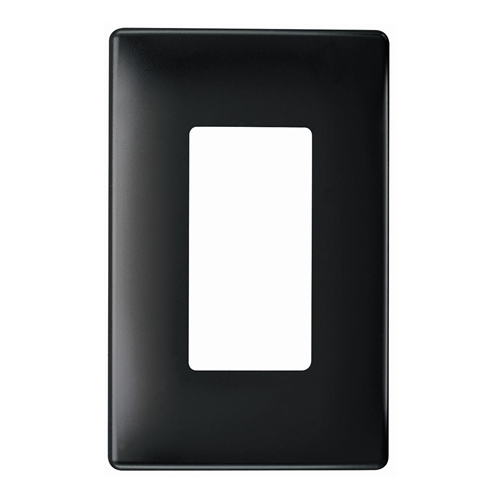 Pass & Seymour SWP26BK Plastic Sub-Plate Black 2-Gang Screwless Decorator Opening Wall Plate Pass & Seymour SWP26BK Plastic Sub-Plate Black 2-Gang Screwless Decorator Opening Wall Plate