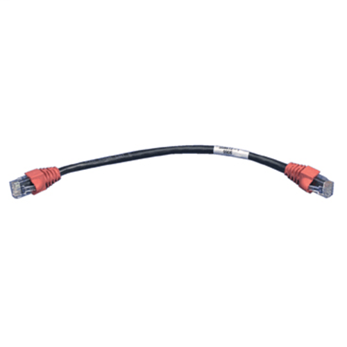 Cat 5e, RJ45 Jumper Assembly, 12 Inches, Red Boots