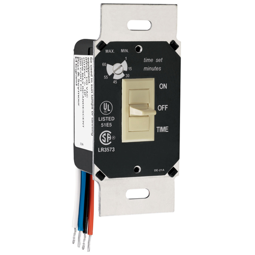 120V Double-Pole Digital Wall Box Timer Switch, Ivory