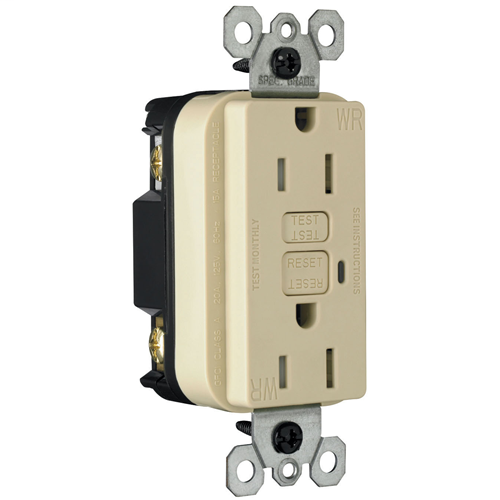 Mayer-DDS-TradeMaster/Spec Grade Weather-Resistant 15A Duplex GFCI, Ivory-1