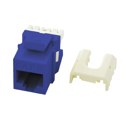 WP3476-BE - Cat 6 Quick Connect RJ45 Keystone Insert, Blue
