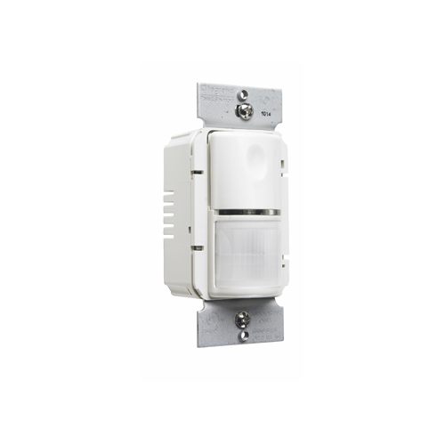 Commercial Passive Infrared (PIR) Wall Switch Sensor, Light Almond