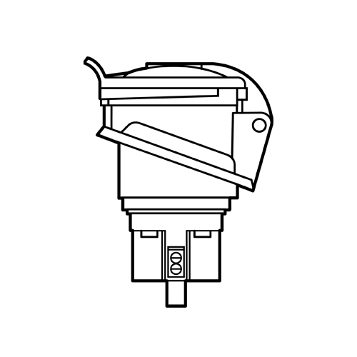 Product image for P&S 53542 SPLASHPROOF RECEPT 2P 3W