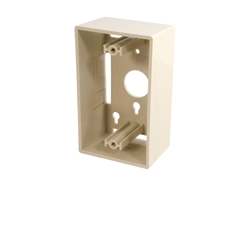 Single Gang Wall Box - Ivory
