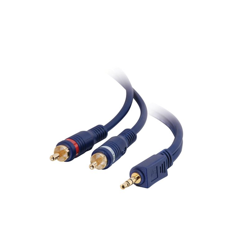 6ft Velocity™ One 3.5mm Stereo Male to Two RCA Stereo Male Y-Cable