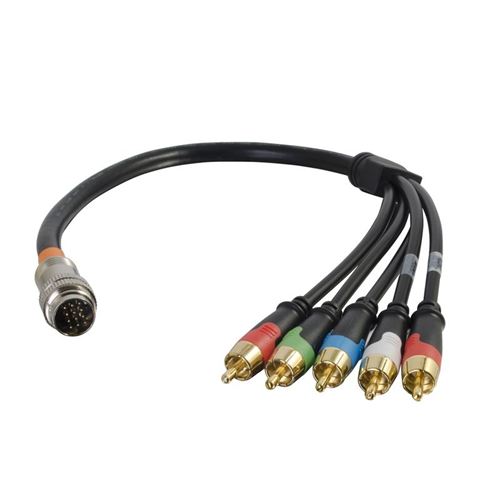 1.5ft RapidRun® Component Video and Stereo Audio Flying Lead