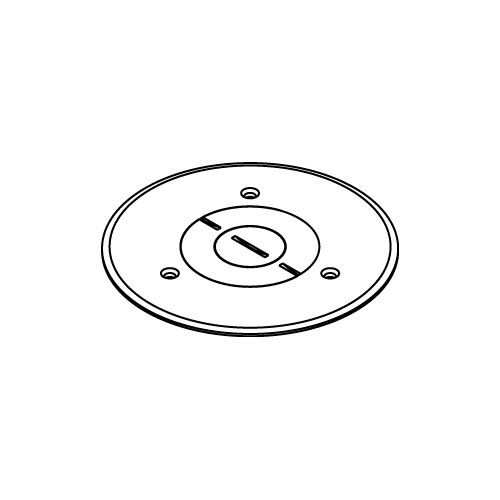 Wiremold 896PCK-BLK 5-1/2" Black Polycarbonate Floor Box Communication or Power Cover Plate Wiremold 896PCK-BLK 5-1/2" Black Polycarbonate Floor Box Communication or Power Cover Plate