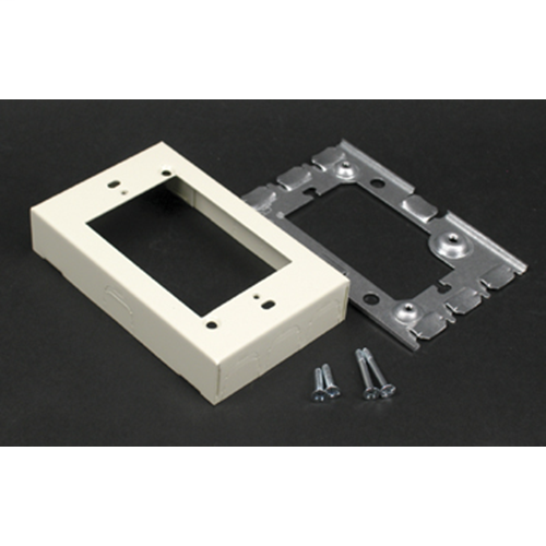 Wiremold V5751 4-5/8 x 2-7/8 x 15/16" Ivory Steel 1-Channel Raceway 1-Gang Flush Type Extension Adapter Wiremold V5751 4-5/8 x 2-7/8 x 15/16" Ivory Steel 1-Channel Raceway 1-Gang Flush Type Extension Adapter