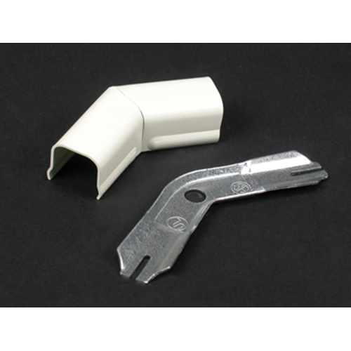 Wiremold V712 1-1/4 Inch Ivory Steel 1-Channel 45 Degrees Raceway Flat Elbow Wiremold V712 1-1/4 Inch Ivory Steel 1-Channel 45 Degrees Raceway Flat Elbow
