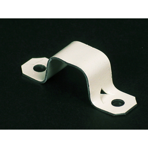 Wiremold V704 5/8 x 1-13/16" Ivory Steel 1-Channel 2-Hole Raceway Mounting Strap Wiremold V704 5/8 x 1-13/16" Ivory Steel 1-Channel 2-Hole Raceway Mounting Strap