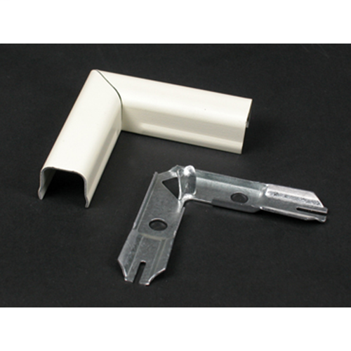Wiremold V711 2" Ivory Steel 1-Channel 90 Degrees Raceway Flat Elbow Wiremold V711 2" Ivory Steel 1-Channel 90 Degrees Raceway Flat Elbow