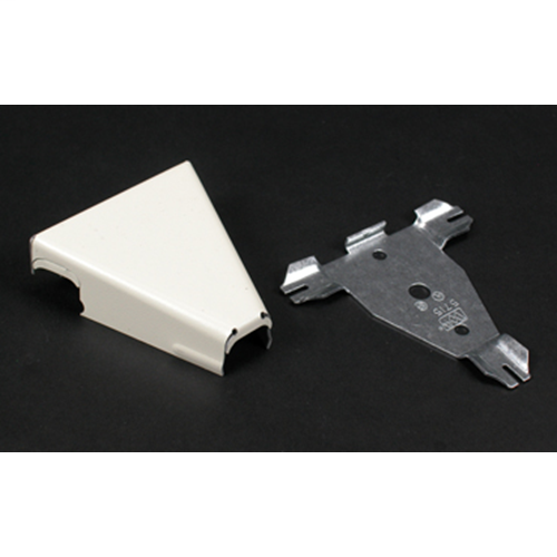 Wiremold V5715 2-1/2" Ivory Steel 1-Channel Raceway Tee Wiremold V5715 2-1/2" Ivory Steel 1-Channel Raceway Tee