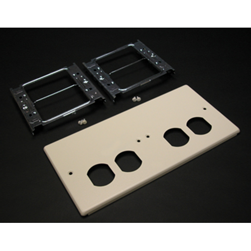 4047 Four-Gang Cover With Two Duplex Openings