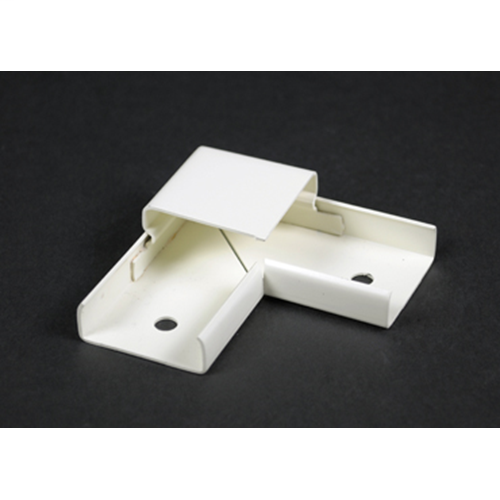 Wiremold V2011 2-1/2" Leg Ivory Steel 1-Channel Raceway Flat Elbow Wiremold V2011 2-1/2" Leg Ivory Steel 1-Channel Raceway Flat Elbow