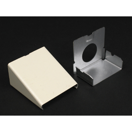 Wiremold V2410A 1/2" Conduit Ivory Steel 2-Channel Raceway Entrance End Wiremold V2410A 1/2" Conduit Ivory Steel 2-Channel Raceway Entrance End