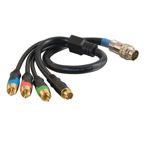 10ft RapidRun® RCA Component Video + S-Video Flying Lead