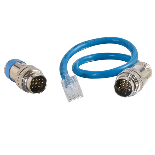 1ft RapidRun® Multimedia Runner Cable (Blue) Test Adapter Cable