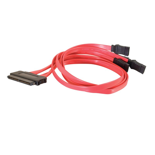 0.5m SAS 32-pin to Four SATA Cable