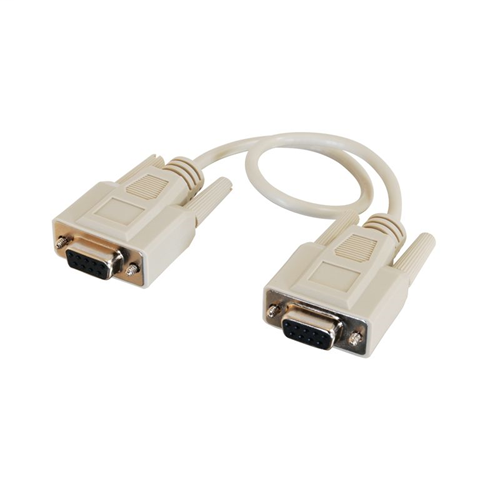 15ft DB9 F/F Null Modem Cable - Beige
