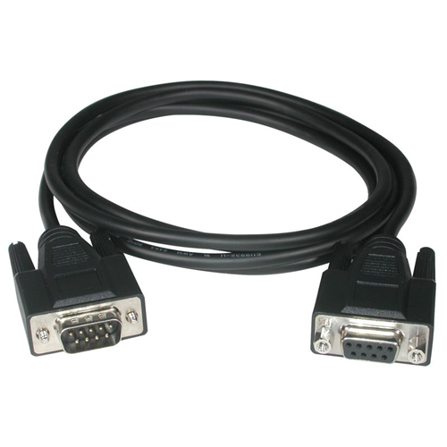 25ft DB9 M/F Extension Cable - Black