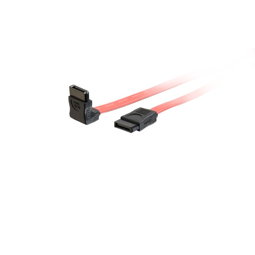 12in 7-pin 180° to 90° 1-Device Serial ATA Cable