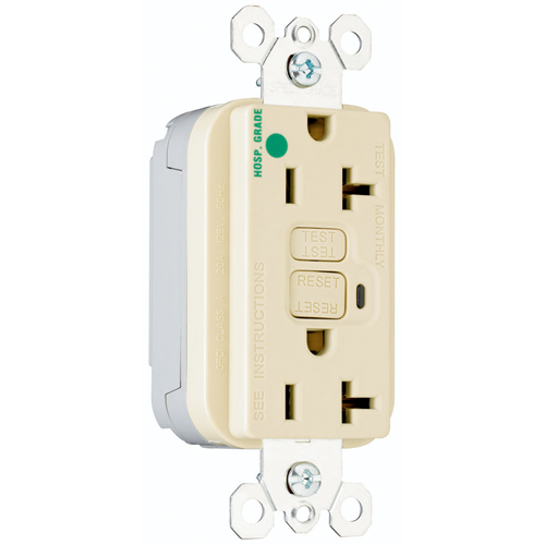 Product image for P&S PT2095-HGNAI 20A 125V GFCI RCPT