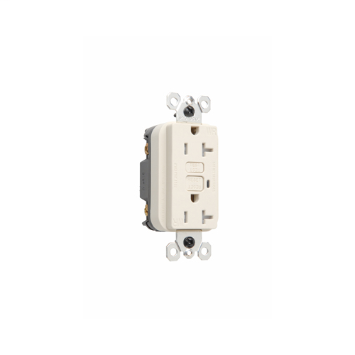 NAFTA-Compliant Spec Grade TR Weather-Resistant 20A Duplex GFCI, Light Almond