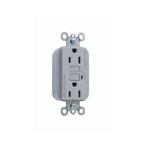 P&S PT1595-GRY 15A 120V GFCI RCPT P&S PT1595-GRY 15A 120V GFCI RCPT