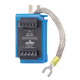 19.8 Volt DC, Pole, Wire, Communication Module Surge Protective Device, DeviceNet Networks, Surface & DIN-Rail Mounted, 5-Pin Header Wired, in a NEMA 1 Enclosure