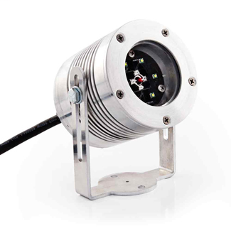 Industrial LED Spot Light, Hazardous (Classified) Location, Warm White, 587 Lumens, Narrow Beam Distribution Pattern, Clear Lens