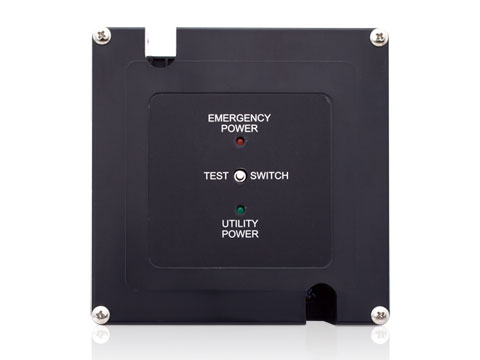 Emergency Luminaire Control. Dimming load transfer. 120V 60Hz. 20A ballast. General purpose. 1800W incandescent. 20A solid state/magnetic Transformer.