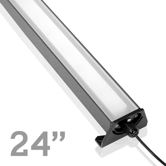 Industrial LED Linear, Ordinary Location, Warm White, 908 Lumens, Wide Beam Distribution Pattern, Anti-Glare Lens, 24"