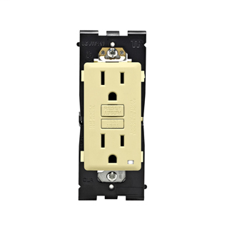 Leviton Renu Tamper-Resistant GFCI Outlet REG15-CS, 15A-125VAC, in Corn Silk