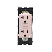 Leviton Renu Tamper-Resistant GFCI Outlet REG20-FP, 20A-125VAC, in Fresh Pink Lemonade