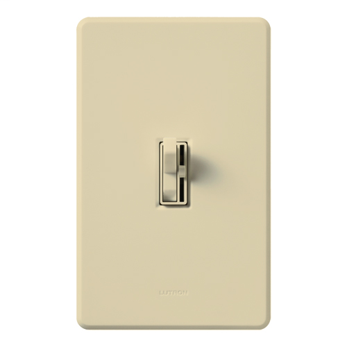 Product image for Lutron Electronics AY-600PNL-IV 600 W 120 Volt Ivory 1-Pole/3-Way Incandescent/Halogen Preset Dimmer