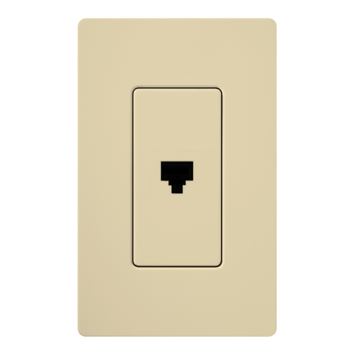 Product image for Lutron Electronics CA-PJH-IV Ivory Telephone Jack