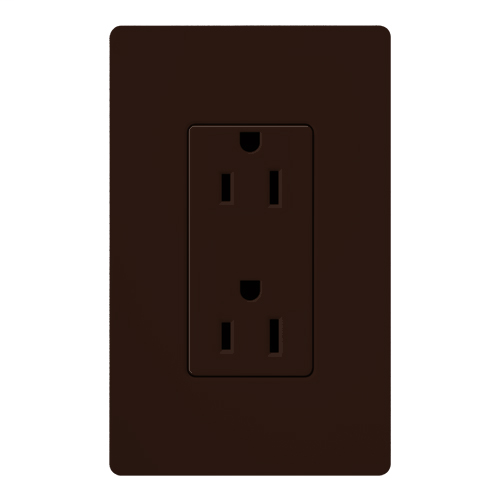 Product image for LUT CAR-15H-BR BROWN 15A RECEPTACLE