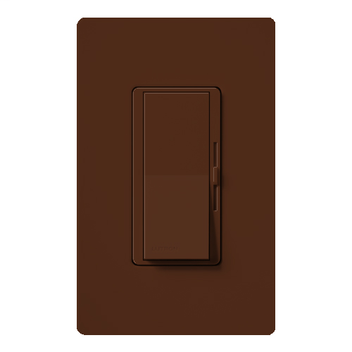 Diva Dimmer - Satin Finish, Electronic Low-Voltage, Single-pole, 120V/300W in sienna