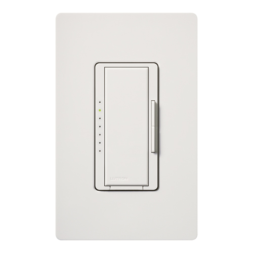 Product image for Lutron MA-FQ4FM-WH 120 VAC White 7-Speed Multi-Location Fan Control Wall Dimmer