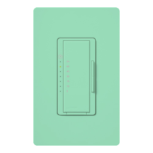 Maestro Countdown Timer, Single-pole, no neutral required, 120V/600W/VA (5A) in sea glass