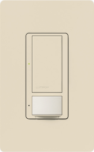 Product image for Lutron MS-OPS6M-DV-LA Maestro 6 Amp Occupancy Sensor Dual Votage Switch