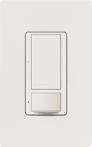 Product image for Lutron MS-OPS6M-DV-WH Maestro 6 Amp Occupancy Sensor Dual Votage Switch