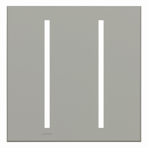 Product image for LUT VTW-2-GR VIERTI 2G WALL PLATE